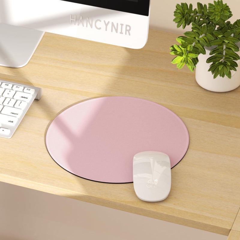 Hancynir Mouse Pad for Desk, Small Cute Mousepad with Non-Slip Base, Round Mouse Pads for Wireless Mouse Laptop Gaming, Computer Mouse Mat for Women Home Office Travel Desk Accessories - Image 2